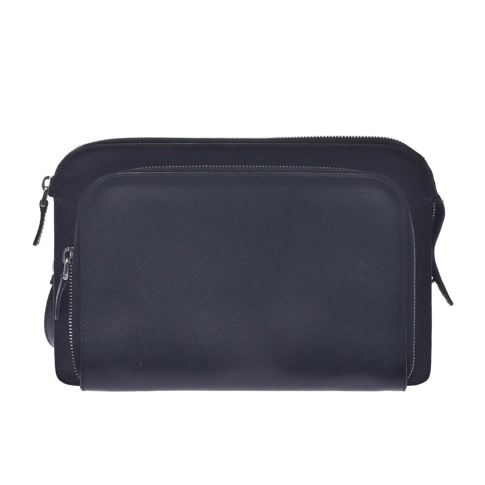 PRADA Black Saffiano Clutch Bag